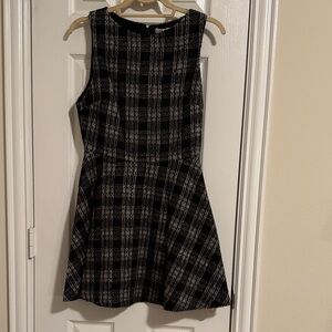 Alice + Olivia Black and White Checkered Mini Dress